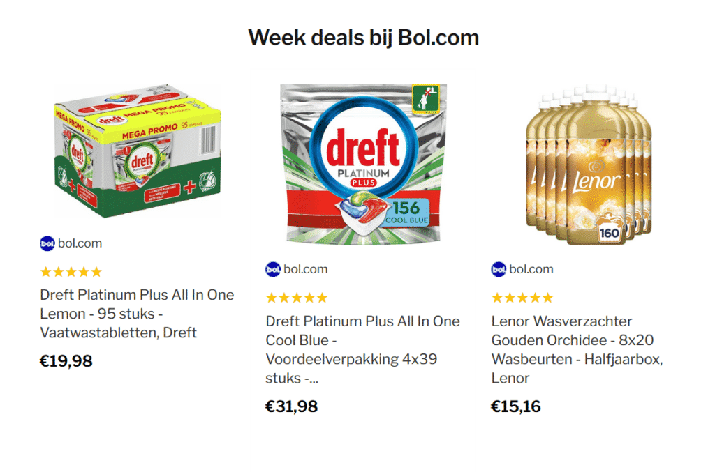 De beste week deals bij bol.com